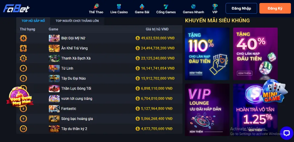 Đa dạng trò chơi tại J9BET Đăng nhập